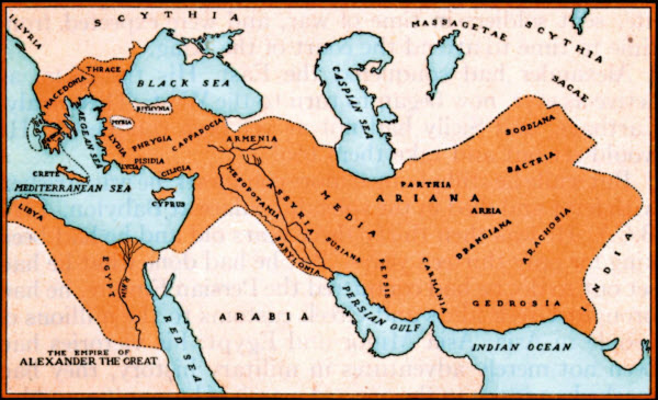 map of Grecian empire