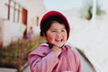 smiling orphan girl